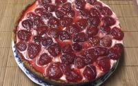 Torta cheesecake de morango