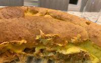 Torta de frango com creme de milho