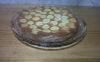 Torta de banana com queijo
