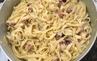 Fettuccine à carbonara