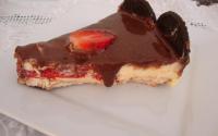 Torta de biscoito com morango
