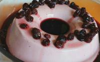 Flan de uva