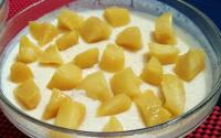 Creme gelado de pêssego