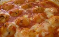 Nhoque recheado com frango e catupiry