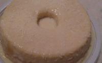 Bolo de refrigerante de laranja com pudim