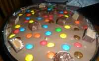 Pavê de abacaxi e chocolate