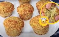 5g de fibra, 10g de proteína e só 7g de carboidrato líquido: esse muffin de abobrinha com queijo não leva farinha e fica pronto rapidinho