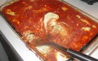 Berinjela recheada à parmegiana