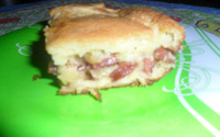 Torta de calabresa acebolada