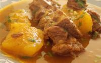 Carne com mandioca