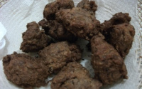 Bolinho de feijão e carne