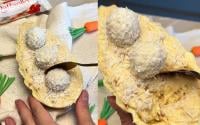 Me apaixonei por esse ovo de Páscoa recheado com creme de Raffaello muito fácil de fazer, você precisa provar a receita agora!