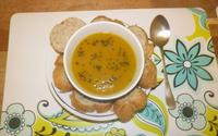 Sopa de abóbora com gengibre
