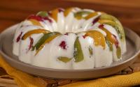 Pudim de salada de frutas 