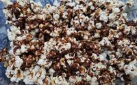 Pipoca com chocolate