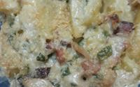 Batata assada com bacon