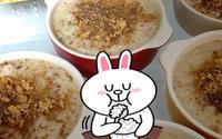 Arroz doce de paçoquinha