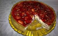 Torta de morango delícia gelada