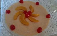 Creme gelado de pêssego