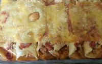 Recheio de frango para panqueca