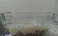 Escondidinho de mandioca com linguiça toscana