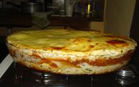 Lasanha de pão sírio