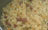 Arroz com calabresa