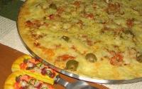 Pizza de liquidificador da Tia Maria