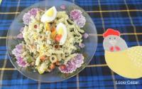 Macarronada com bacalhau