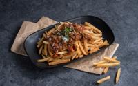 Farofa de carne moída com batata frita