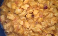 Peito de frango em cubos
