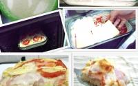 Pão fofinho com recheio de pizza
