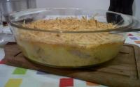 Escondidinho de frango com creme de milho