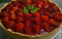 Torta de morango com iogurte