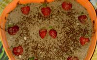 Torta de morango com chocolate