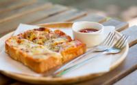 Pizza de pão de forma