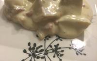Batata assada ao molho branco