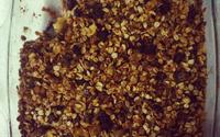 Torta integral de maçã e granola