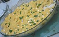 Salmão ao creme branco de palmito