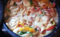 Moqueca de peixe surubim com pirão