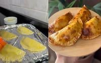 Pastel fácil na airfryer pronto em poucos minutos é o meu lanche da tarde de todos os dias