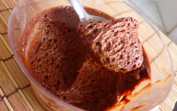 Mousse de chocolate aerado