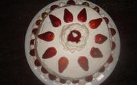 Torta de morango com chantilly