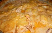 Frango assado ao creme de leite