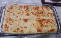 Macarrão com creme de cebola