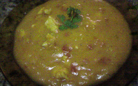 Sopa cremosa de frango