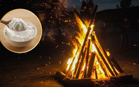Poucos sabem, mas esse truque com bicarbonato deixa a fogueira da Festa Junina mais forte