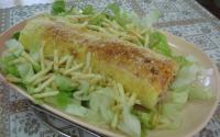 Rocambole de bacalhau
