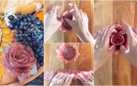Mesa posta: essa flor de salame vai deixar a sua tábua de frios com um charme único