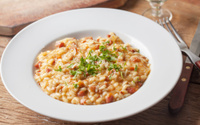 Risoto de bacon da Gil
